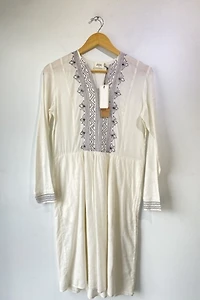 Hartford White Embroidered Dress Selected by The Curatorial Dept.