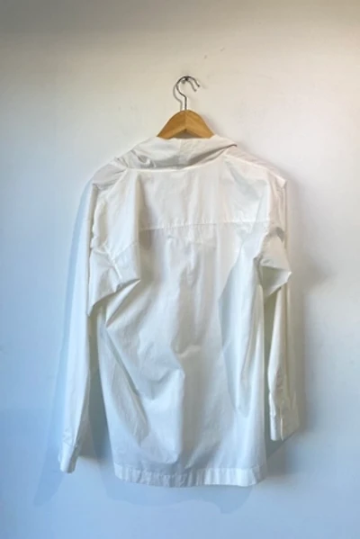 Issey Miyake White Loose Neck Top Selected by The Curatorial Dept.