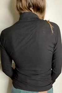 1970s Black Cotton Shirt Selected by Cherry