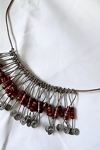 Brutalist Crude Hammered Necklace Selected by Cherry