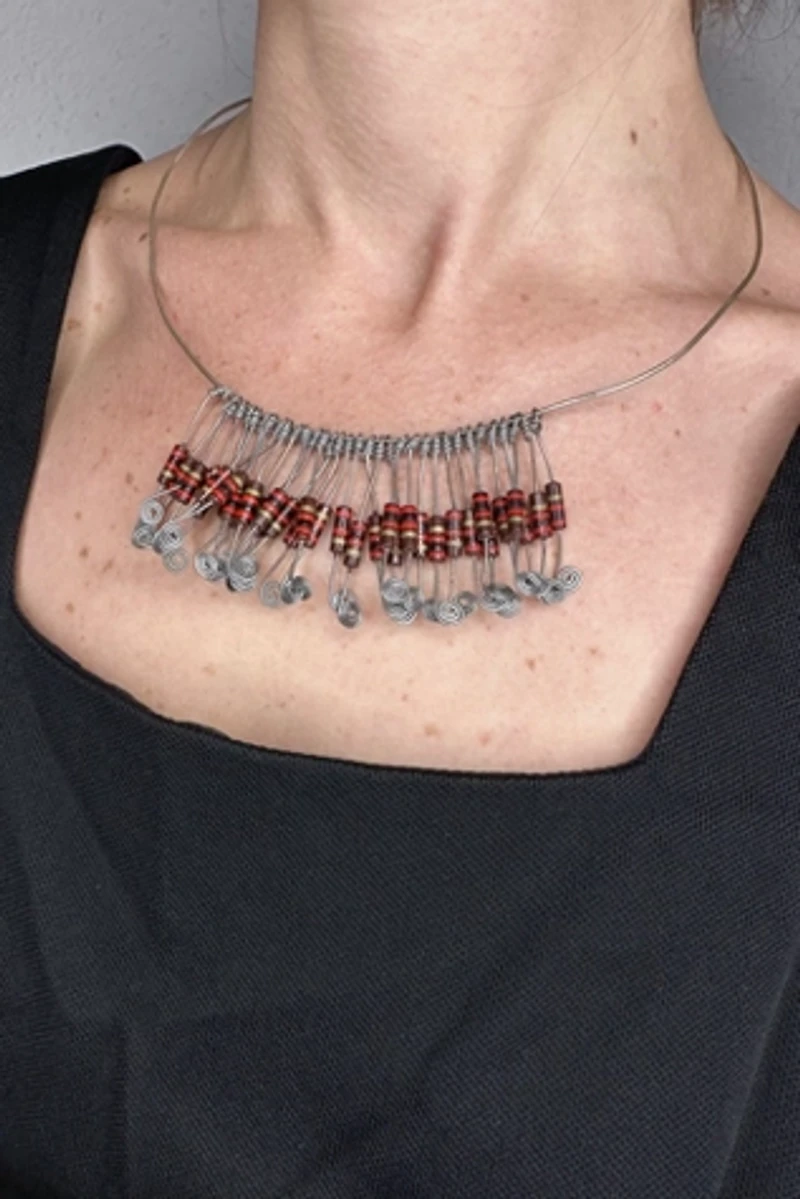Brutalist Crude Hammered Necklace Selected by Cherry