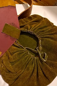1970s Leather Belt with Suede Satchel Selected by Cherry