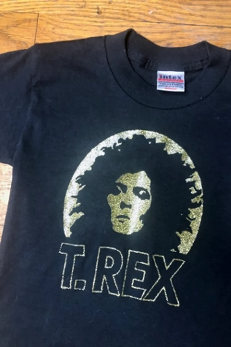 Y2K Deadstock Glitter T-Rex Tee Selected by Cherry