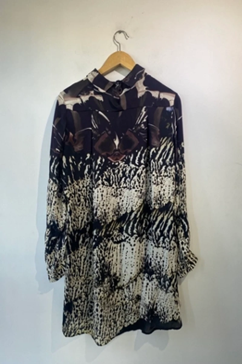 Mary Katrantzou Sheer Purple Orchid Dress Selected by The Curatorial Dept.