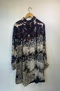 Mary Katrantzou Sheer Purple Orchid Dress Selected by The Curatorial Dept.