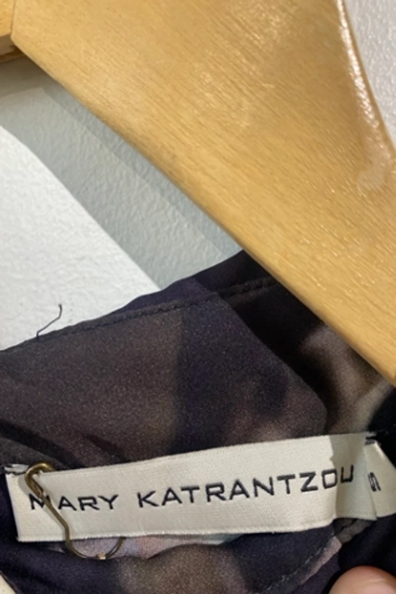 Mary Katrantzou Sheer Purple Orchid Dress Selected by The Curatorial Dept.