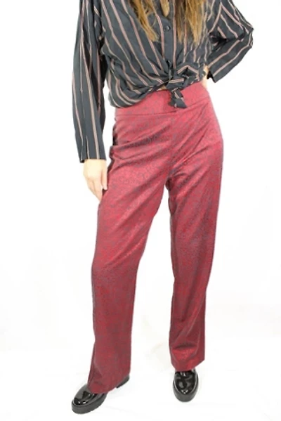 Hendrix Burgundy Tapestry Flare Pants Selected By Moons + Junes Vintage