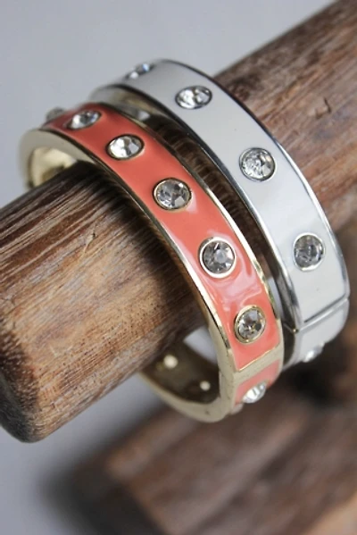 Y2K Rhinestone Studded Cuff Bracelets Selected By Moons + Junes Vintage