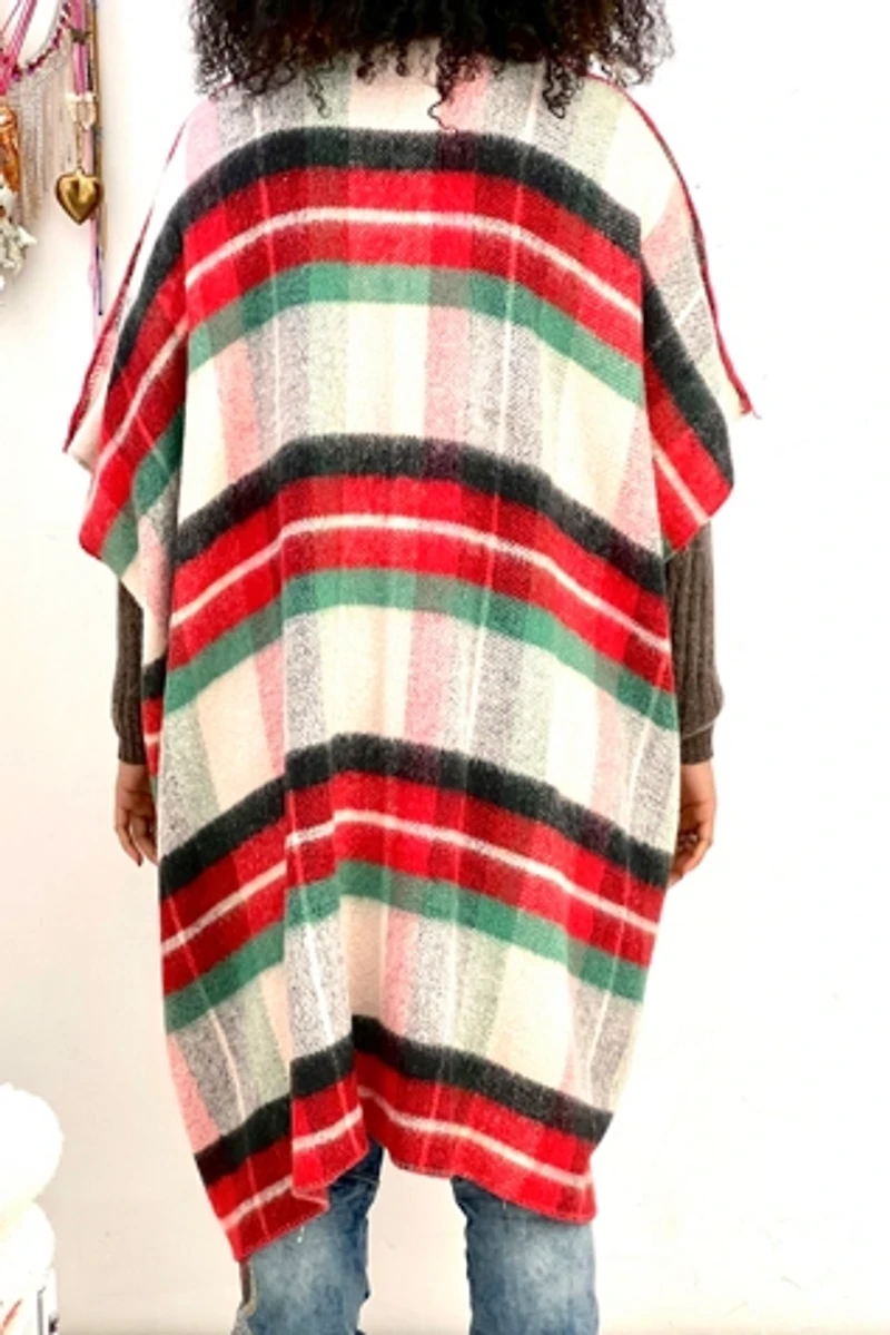 Anna Corinna Soft and Cozy Tartan Blanket Jacket
