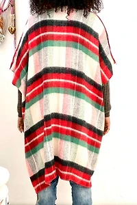 Anna Corinna Soft and Cozy Tartan Blanket Jacket