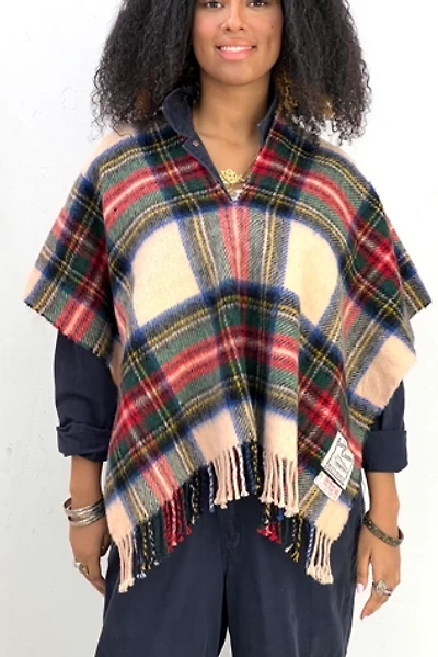 Anna Corinna Classic Tartan Wool Poncho