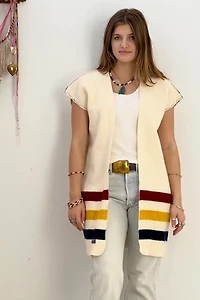 Anna Corinna Wool Hudson Bay Blanket Jacket