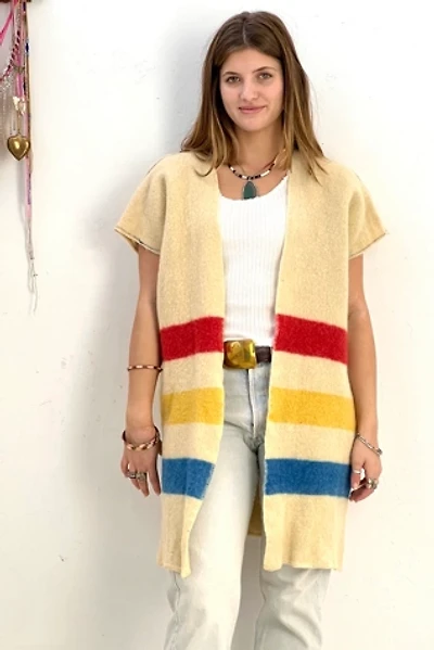 Anna Corinna Wooly Hudson Bay Blanket Jacket