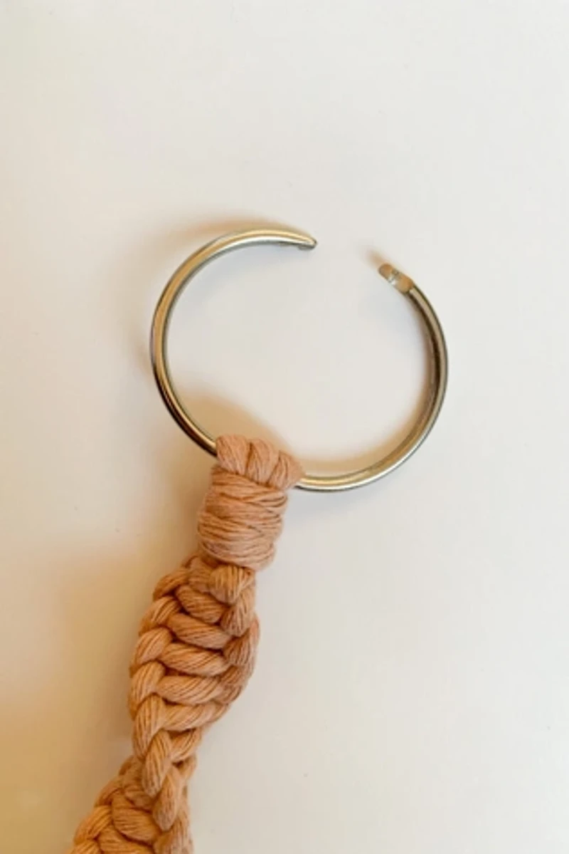 Macramé  Disco Ball Car Charm