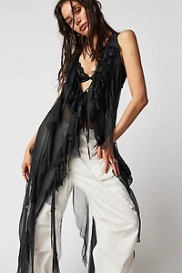 Nigel Preston Ragged Maxi Vest Top