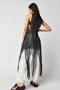 Nigel Preston Ragged Maxi Vest Top