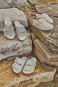 Birkenstock Boston Big Buckle Teddy Shearling Clogs