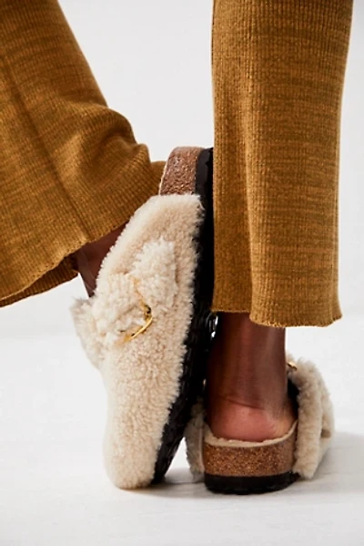 Birkenstock Boston Big Buckle Teddy Shearling Clogs