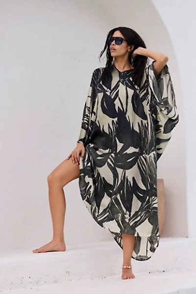 Palm Shadow Maxi Kaftan