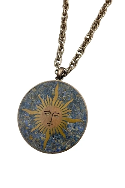 1970s Vintage Sun Medallion Necklace Selected by BusyLady Baca & The Goods