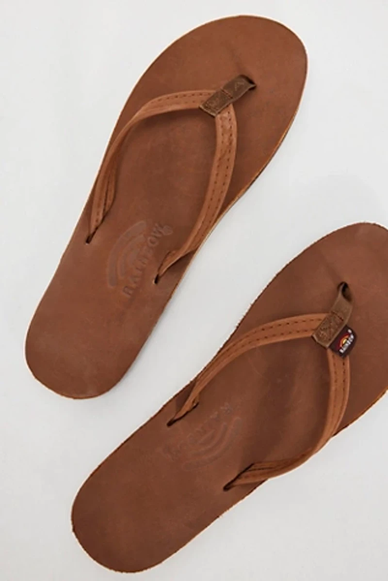 Rainbow Narrow Strap Flip Flops
