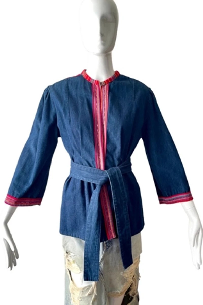 70’s Embellished Denim Wrap Jacket Selected by MARMALADE