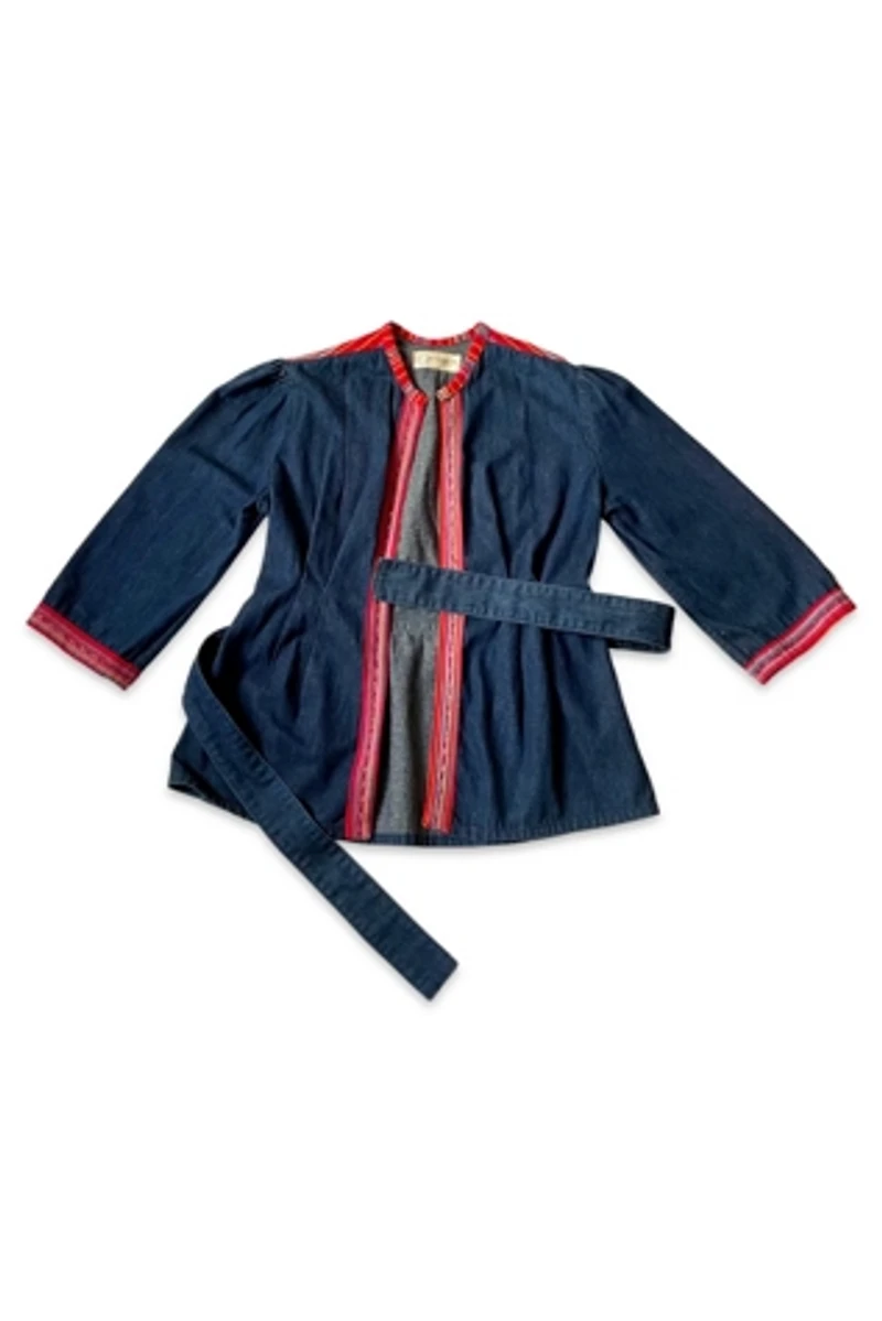 70’s Embellished Denim Wrap Jacket Selected by MARMALADE