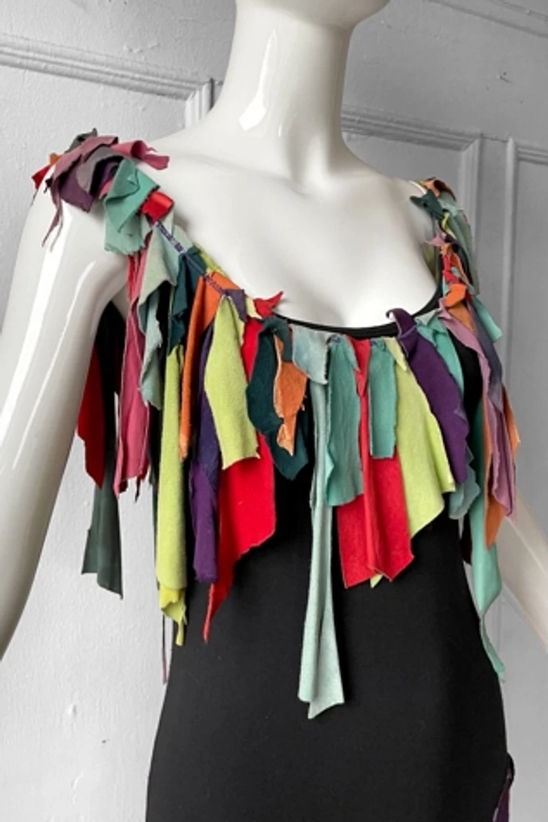 80’s Patched Suede Festival Dress  Selected by MARMALADE