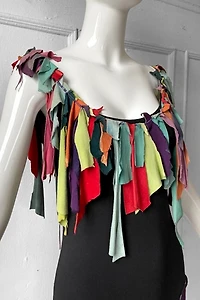 80’s Patched Suede Festival Dress  Selected by MARMALADE
