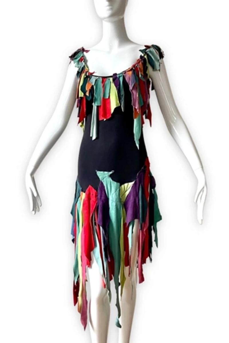80’s Patched Suede Festival Dress  Selected by MARMALADE