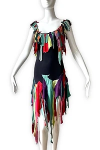 80’s Patched Suede Festival Dress  Selected by MARMALADE