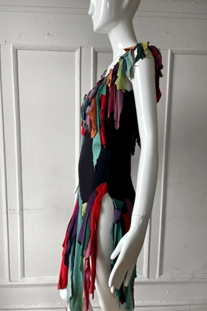 80’s Patched Suede Festival Dress  Selected by MARMALADE