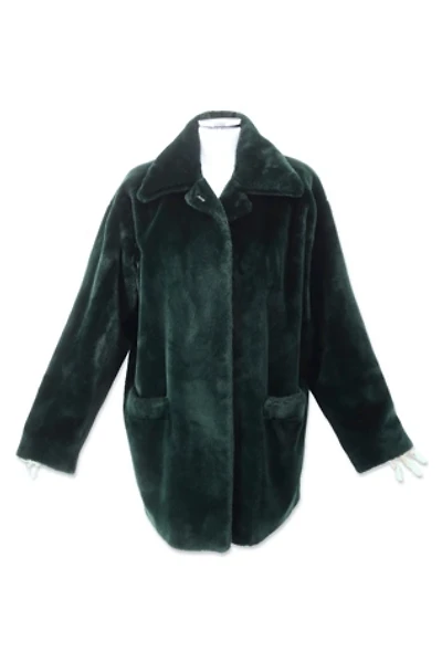 1990s La Maison Plush Faux Fur Coat Selected By Ritual Vintage