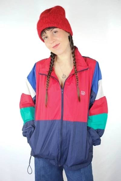 Vintage USA Olympics Packable Windbreaker Jacket Selected By Moons + Junes Vintage