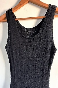 1980s Black Knit Dress Selected by Cherry