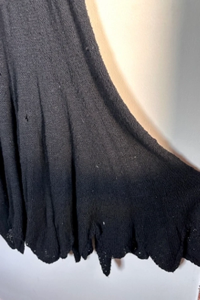 1980s Black Knit Dress Selected by Cherry