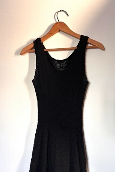 1980s Black Knit Dress Selected by Cherry