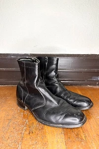 1960s Black Leather Chelsea Boots Selected by Cherry