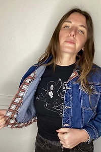1980s Cropped Denim Jacket Selected by Cherry