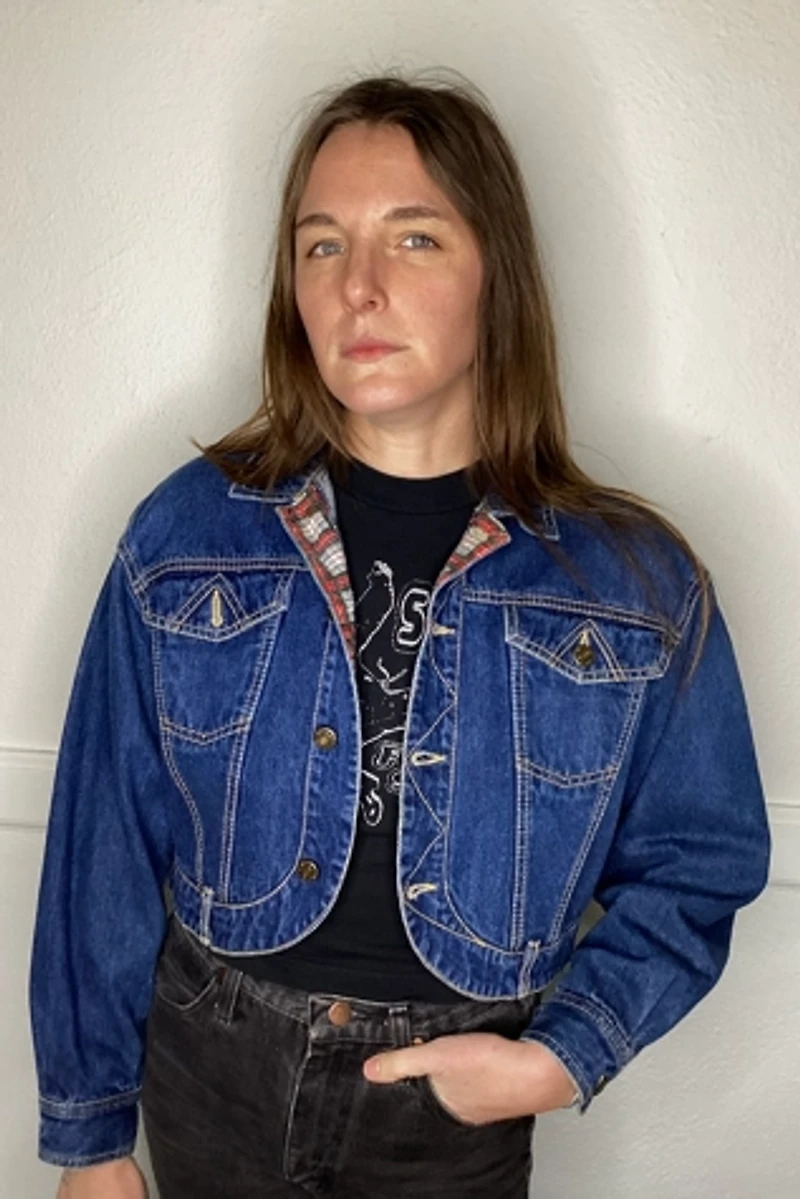 1980s Cropped Denim Jacket Selected by Cherry