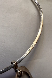 Mid Century Silver Choker with Lunar Pendant Selected by Cherry