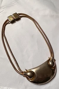 Abstract Mixed Metal Necklace Selected by Cherry