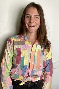 1970s Patchwork Madras Cotton Western Shirt Selected by Cherry