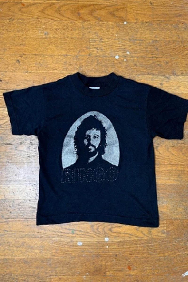 Y2K Silver Glitter Ringo Starr Tee Selected by Cherry