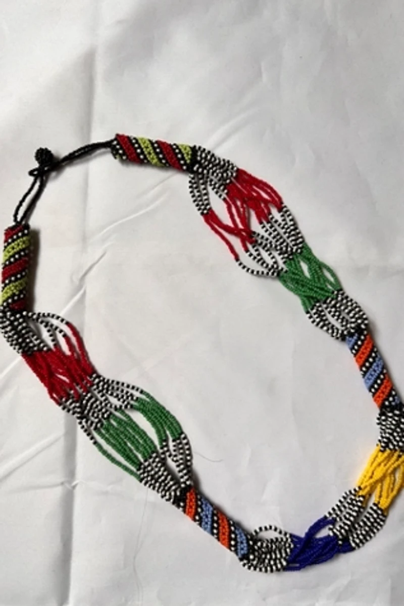 1970s Multi-Colored Beaded Necklace Selected by Cherry