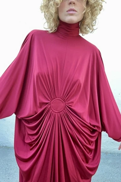Vintage Yuki Rembrandt Burgundy Gown Selected by The Curatorial Dept.