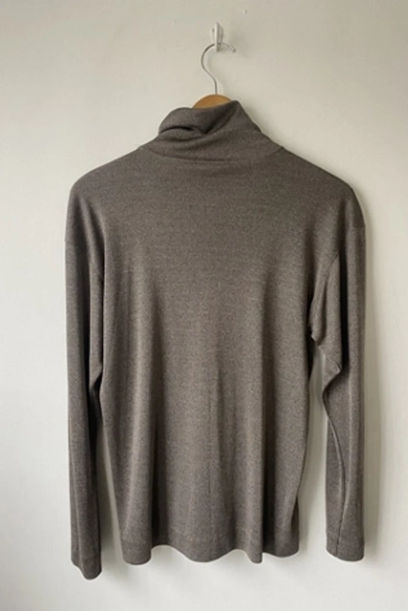 Issey Miyake Grey Brown Turtleneck Selected by The Curatorial Dept.