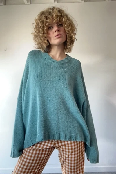 Vintage Shirin Guild Aqua Blue Sweater Selected by The Curatorial Dept.