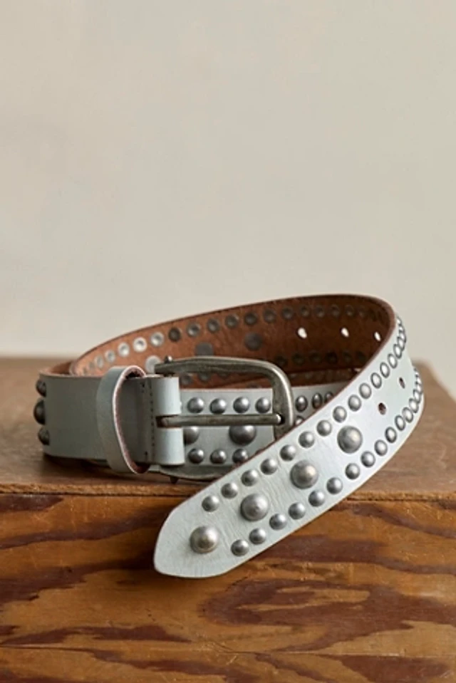 We the Free Sola Stud Belt in Saddle S/M We The Free Sola Stud Belt | Free People main image 2