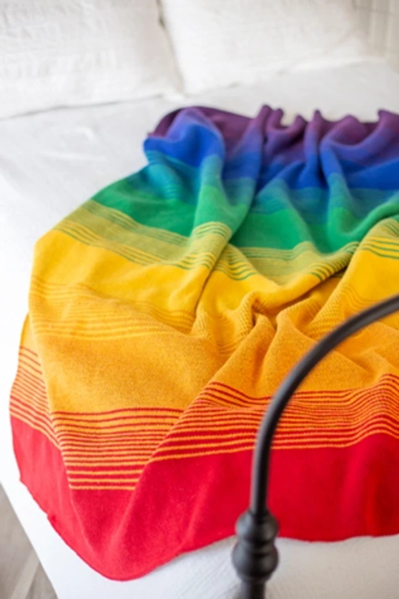 Seek & Swoon Rainbow Throw Blanket
